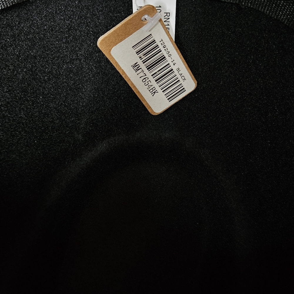 Black Cow Hat with Gold Chain - Picture 2 of 4